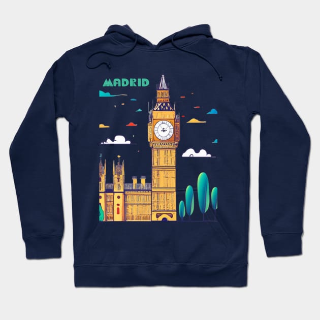 Big Ben in Madrid Hoodie by jazzyfunky